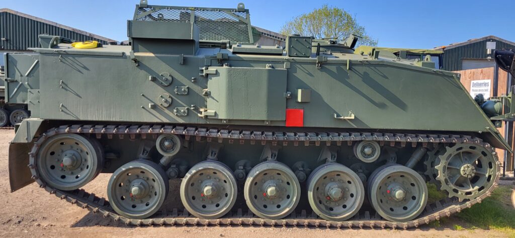 FV434 Military armoured tank for sale at Armourgeddon